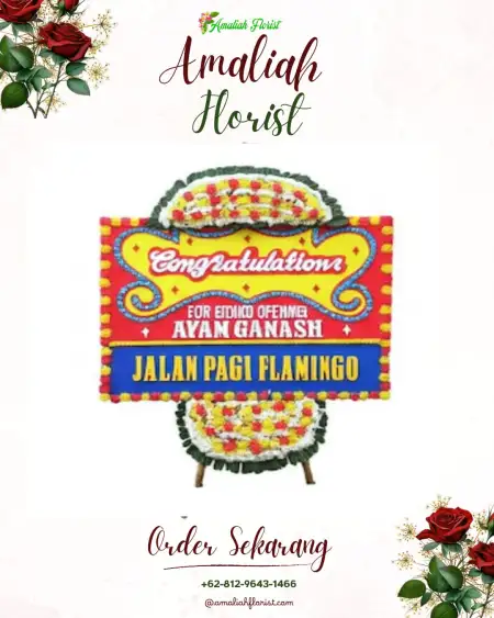 Sewa Papan Bunga Batu Api